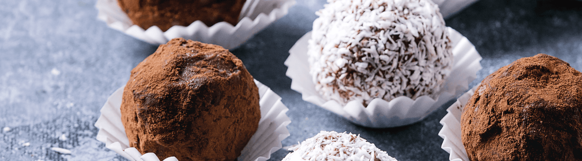 CHOCOLATE-RASPBERRY SNOWBALLS