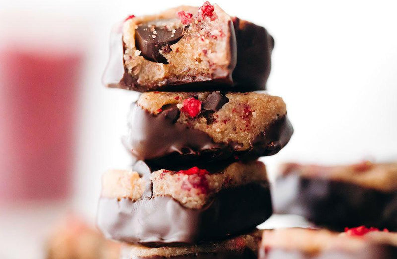 DARK CHOCOLATE RASPBERRY COOKIE DOUGH