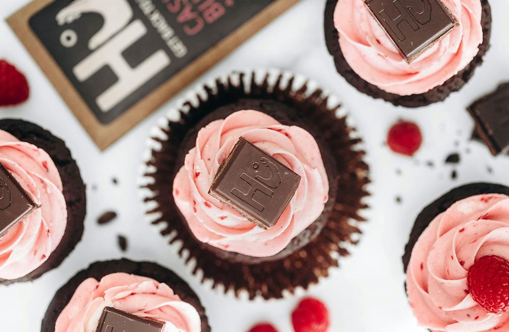 RASPBERRY DARK CHOCOLATE CUPCAKES