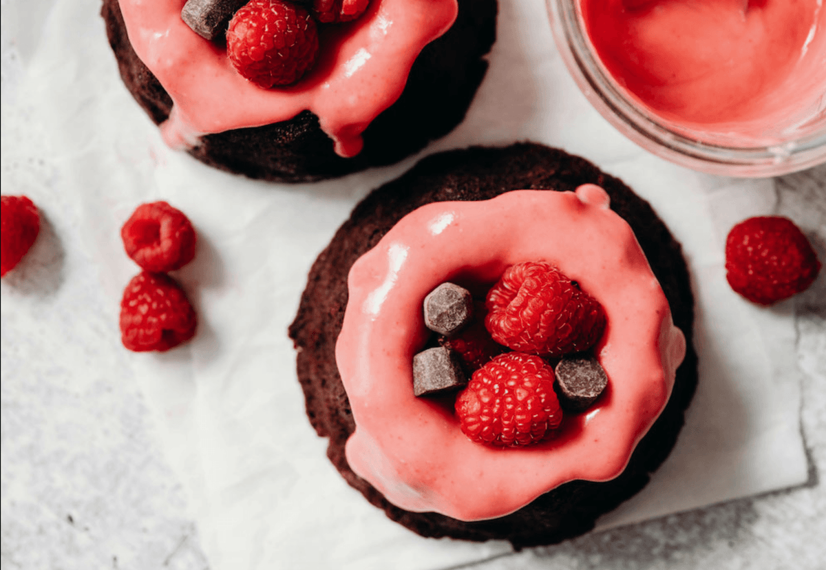 Vegan Dark Chocolate Mini Bundt Cakes