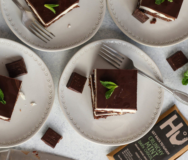 VEGAN MINT DARK CHOCOLATE COCONUT LAYER BARS