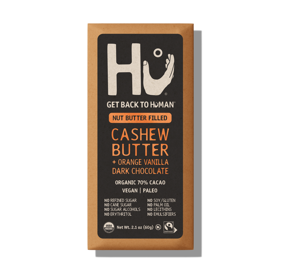 Cashew Butter + Orange Vanilla Dark Chocolate Hu Kitchen