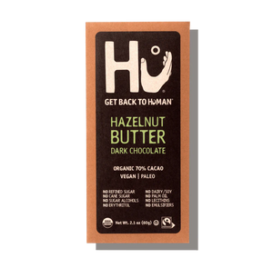 hazelnut milk chocolate bar in packaging
