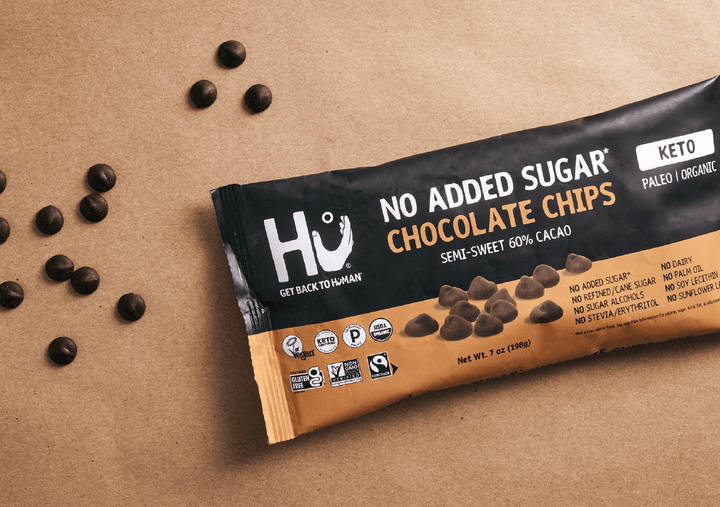 No Added Sugar Keto Baking Chocolate Chips Hu Kitchen